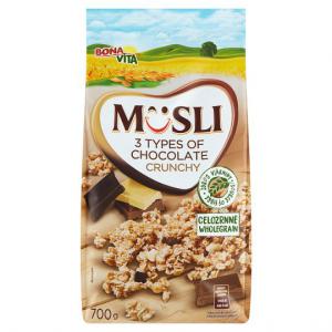 Bona Vita ropogós müzli 3 féle csokoládéval 700 g