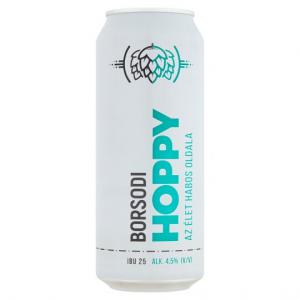 Borsodi Hoppy világos sör 4,5% 0,5 l