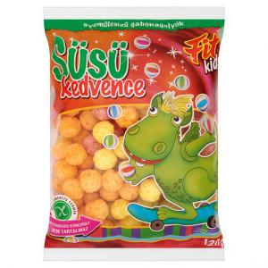 Fit Kids Bobo Kedvence gluténmentes, extrudált, gyümölcsízű gabonagolyók 120 g