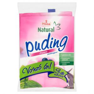 Haas Natural gluténmentes puncs pudingpor 3 x 40 g