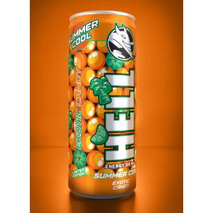 Hell Summer Cool Exotic Candy, koffeintartalmú, szénsavas ital 250 ml