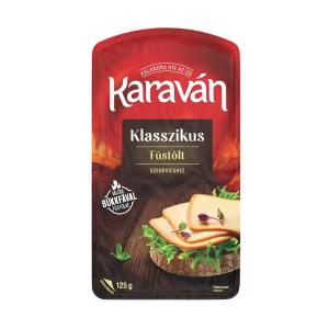 Karaván szeletelt füstölt zsíros ömlesztett sajt 125 g