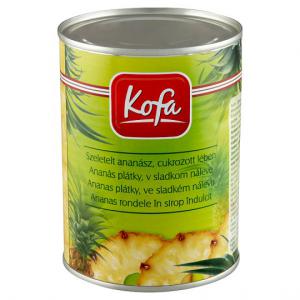 Kofa szeletelt ananász cukrozott lében 565 g