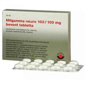 Milgamma neuro 100/100 mg bevont tabletta 30db