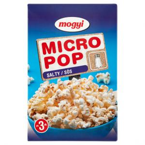 Mogyi Micro Pop sós, mikrohullámú sütőben elkészíthető pattogatni való kukorica 3 x 100 g