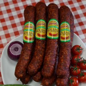 Palcsó- Hagyományos ízesítésű csípős kolbász, 1pár ~420g