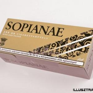 Sopianae cigarettahüvely aktív szenes szűrővel 200 db
