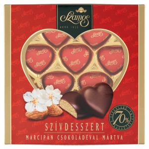 Szamos Szívdesszert marcipán csokoládéval mártva 10 db 130 g
