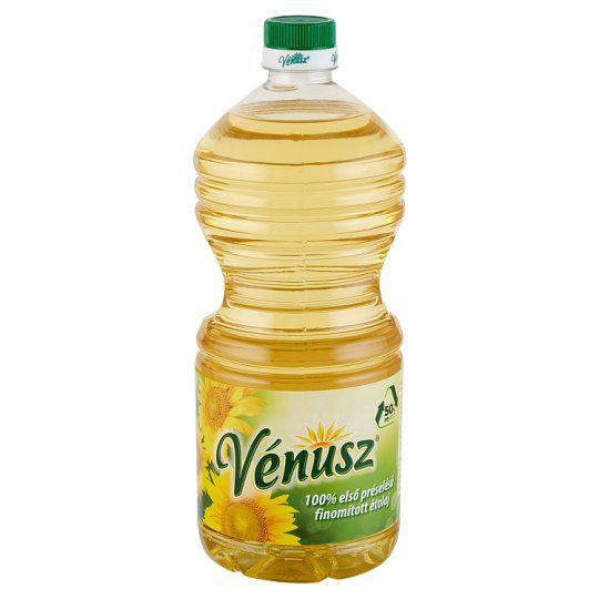 Vénusz 100% első préselésű, finomított napraforgó-étolaj 2L (2x1Liter)
