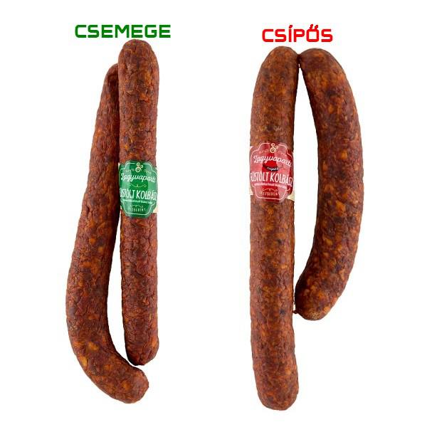 Zagyvaparti füstölt kolbász 0,5kg "Választható íz- csemege, csípős"