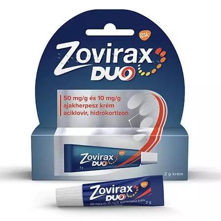 Zovirax Duo 50mg/g+10mg/g krém ajakherpeszre 2g