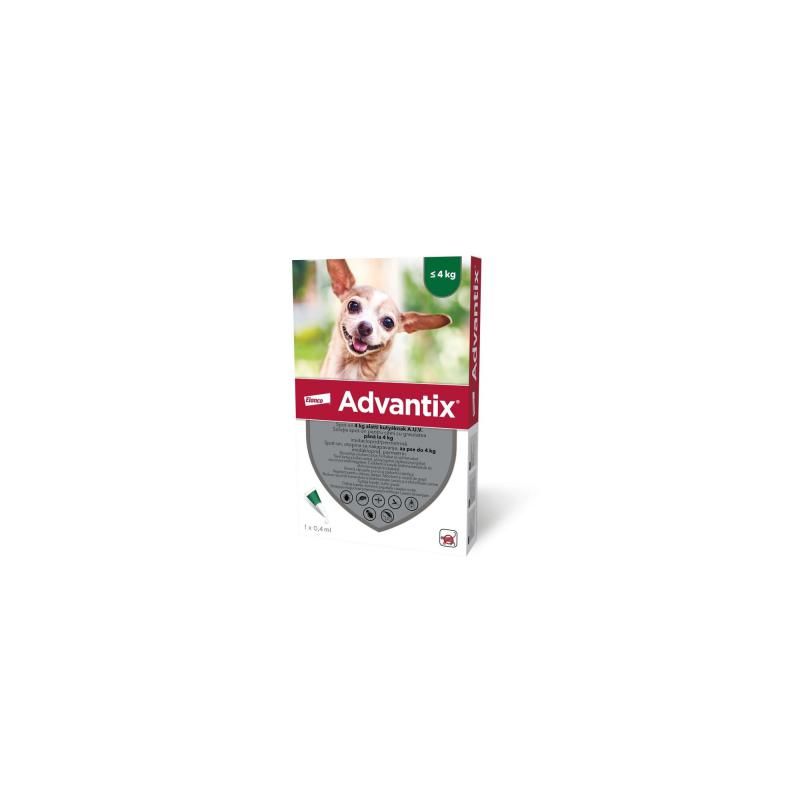 Advantix spot on 4 kg alatti kutyáknak A.U.V. 1 x 0,4 ml