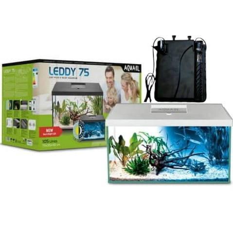 AquaEl Leddy 75 Day&Night; 2.0 BIO-FS white - akvárium szett (fehér) 105 liter (75x35x40cm)