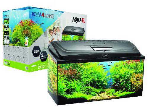 AquaEl Leddy AQUA4 Home Rec - akvárium szett (fekete) 200liter (100x40x50cm)