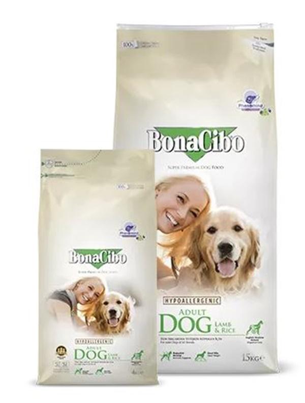 Bonacibo 15kg Adult Dog Lamb&Rice; szardella Zöld Hypoallergenic Szuper prémium eledel