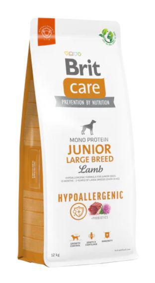 BRIT CARE 12KG HYPO JUNIOR LB LAMB 9046 VBARNA MONO PROTEIN HYPOALLERG GABONÁS CSIRKEMENTES SZÁRAZTÁP KUTYA