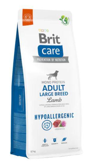 Brit Care 12kg MonoP Adult LBr Lamb Hypo Large, Mono Protein Hypoallergenic Gabonás Száraztáp Kutya
