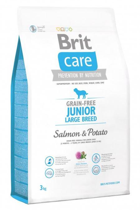 BRIT CARE 3KG SKINCOAT JUNIOR LB SALMON 8872 VKÉK POTATO