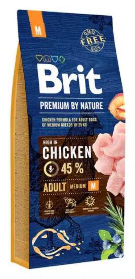 BRIT PREMIUM 15KG ADULT MEDIUM 26376 SZÁRAZTÁP KUTYA