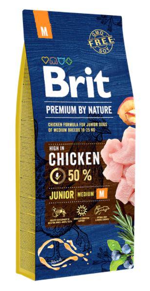 BRIT PREMIUM 15KG JUNIOR MEDIUM 26338 SZÁRAZTÁP KUTYA