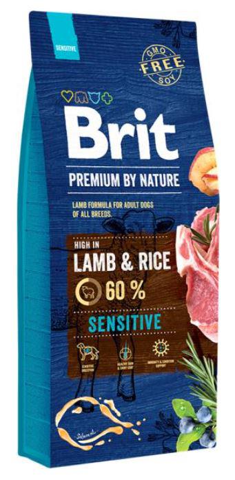 Brit Premium 15kg Lamb Rice Sensitive Száraztáp Kutya