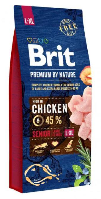 BRIT PREMIUM 15KG SENIOR LARGE-EXTRA LARGE 26482 SZÁRAZTÁP KUTYA