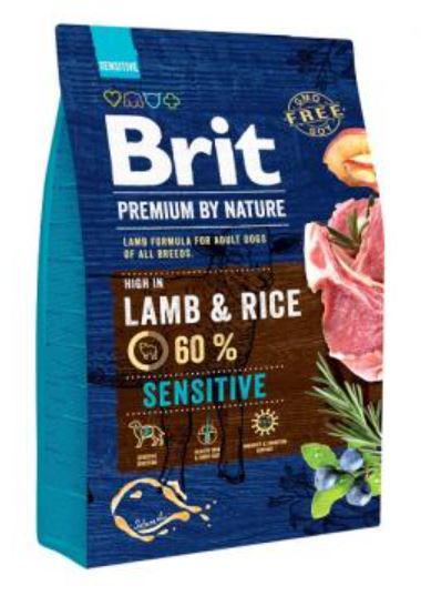 BRIT PREMIUM 3KG LAMB RICE SENSITIVE SZÁRAZTÁP KUTYA