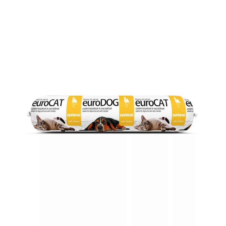 EURO DOG/CAT SZALÁMI 1KG CSIRKE/CHICKEN