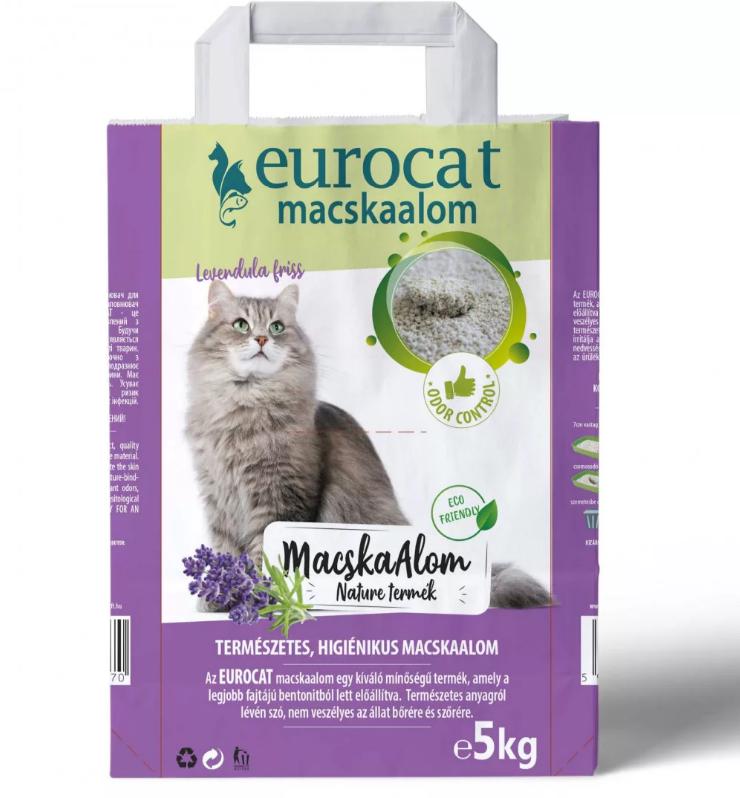 EuroCat csomósodó levendulás macskaalom 5kg