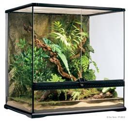 Exo-Terra Medium Tall Terrarium - Dekoratív kivitelű üvegterrárium (60x45x60cm)