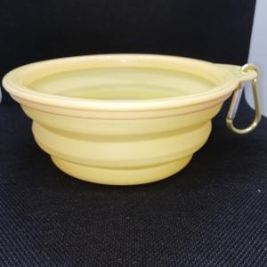 Utazó kutyatál 0.5L-sárga