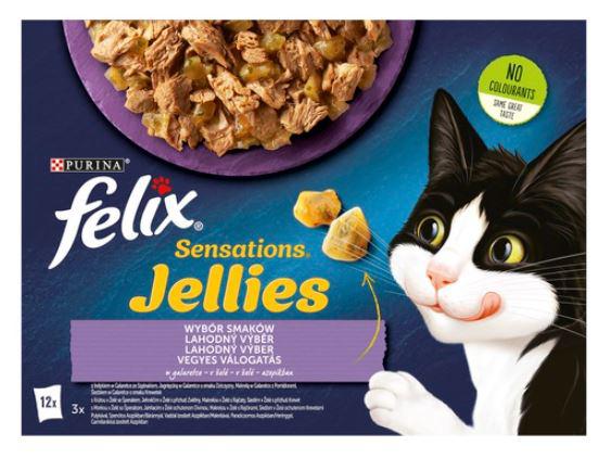 Felix Sensation 12x85g Jellies Vegyes Válogatás Aszpikban