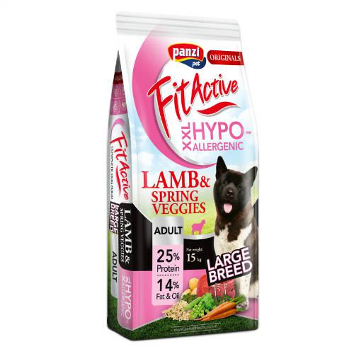 FitActive ORIGINALS 15kg ADULT LARGE BREED HYPOALLERGENIC Lamb&Spring; Veggies