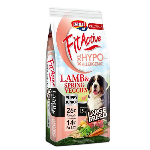 FitActive ORIGINALS 15kg PUPPY&JUNIOR; LARGE BREED HYPOALLERGENIC Lamb&Spring; Veggies