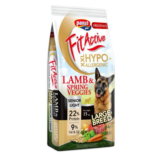 FitActive ORIGINALS 15kg SENIOR/LIGHT LARGE BREED HYPOALLERGENIC Lamb&Spring; Veggies