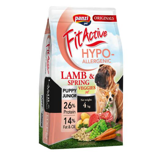 FitActive ORIGINALS 4kg PUPPY&JUNIOR; HYPOALLERGENIC Lamb&Spring; Veggies