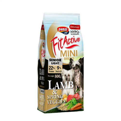 FitActive ORIGINALS MINI 800g SENIOR HYPOALLERGENIC Lamb&Spring; Veggies