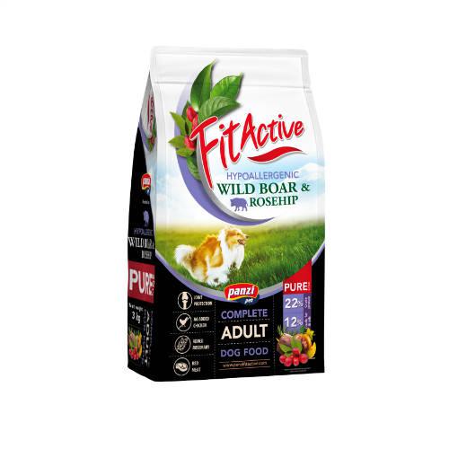 FitActive PURE 3kg Hypoallergenic Wild Boar&Rosehip; (vaddisznó, csipkebogyó)