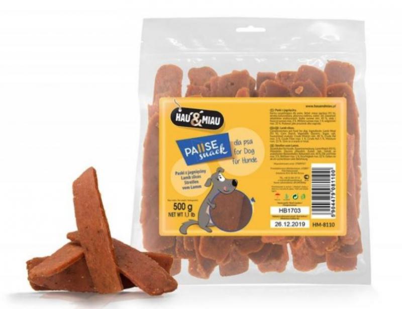 HAU & MIAU SNACK BÁRÁNYHÚS FILÉ 500G JUTALOMFALAT