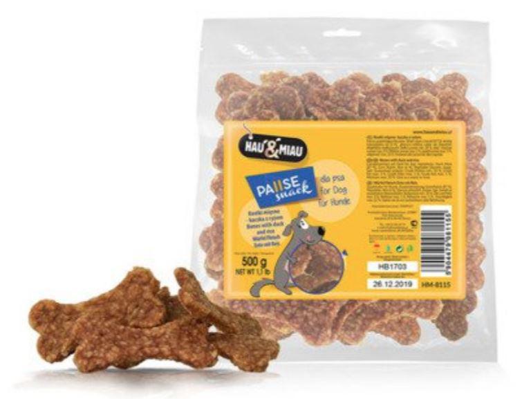 HAU & MIAU SNACK KACSA RIZS 500G JUTALOMFALAT