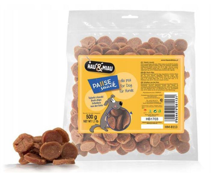 HAU & MIAU SNACK KACSAHÚS TALLÉR 500G JUTALOMFALAT