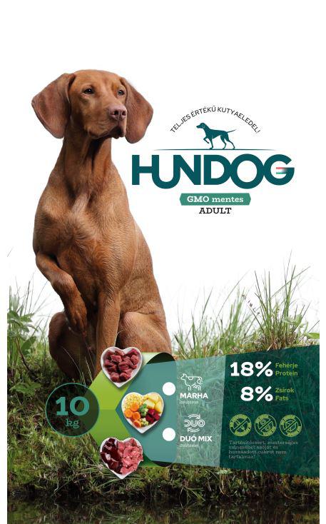 HUN DOG 10KG DUO-MIX 18/8 MARHA BÁRÁNY-MÁJ CSONT ALAKÚ SZÁRAZTÁP