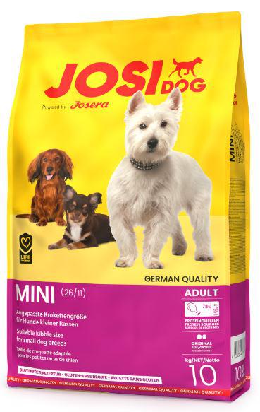 JosiDOG 10kg Adult Mini 26/11 Kutya Száraztáp