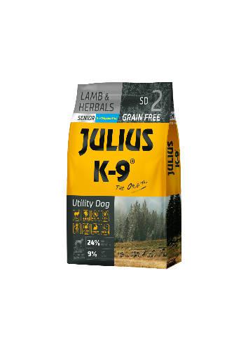 JULIUS K-9 SD2 Senior Utility Dog Hypoallergenic Lamb&Herbals; (bárány&gy;ógynövény) 10kg - Gabonamentes száraztáp, idős/túlsúlyos kutyák részére