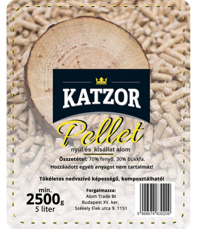 KATZOR FAPELLET ALOM 5L NYÚL ÉS KISÁLLAT ALOM MIN. 2500G
