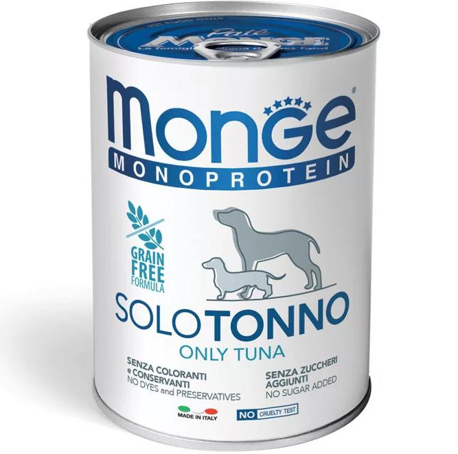 MONGE DOG Monoprotein Tonhal pástétom 400g
