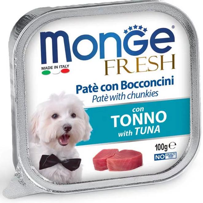 MONGE Fresh Pástétom és falatkák tonhallal 100g