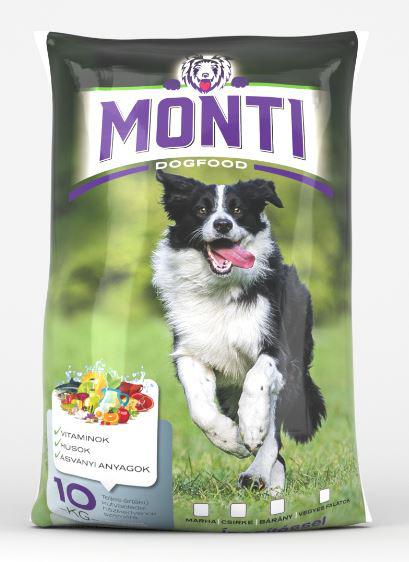 MONTI 10KG BÁRÁNY 16/7 KUTYA SZÁRAZTÁP