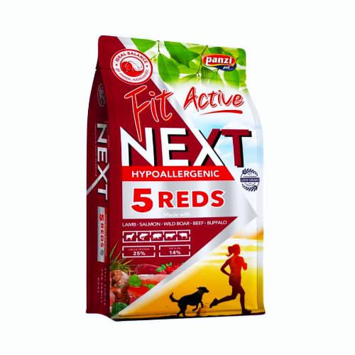 Panzi FitActive Next Hypoallergenic Five Reds Adult (vaddisznó,bárány,marha,bivaly,lazac) száraztáp - Felnőtt kutyák részére (3kg)