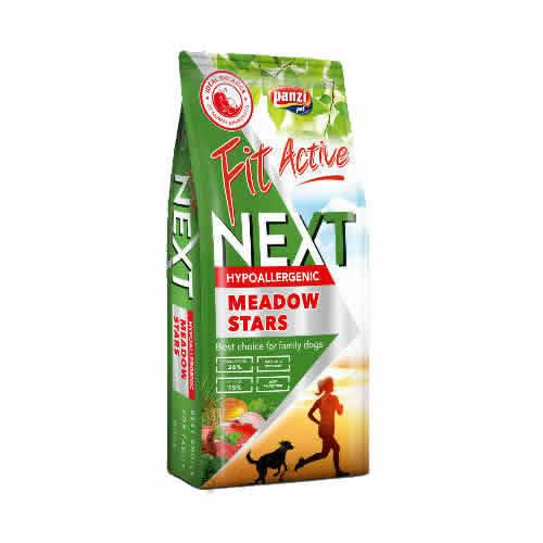 Panzi FitActive Next Meadow Stars Adult (nyúl,bárány,marha,rizs,alma) száraztáp - Ételallergiás, felnőtt kutyák részére (15kg) +10% (16,5kg)